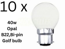 10x Golf Ball Bulbs 40w Watt