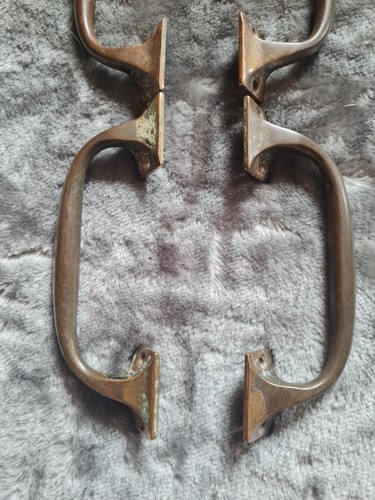 Mid century brass door - brass,