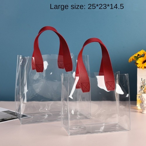 Handle clear tote bag - handle,