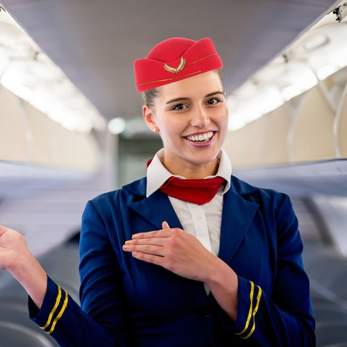 Airline cap flight hat - cap,