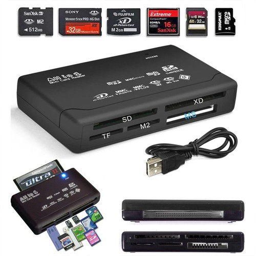 Memory card reader all - card, in
