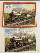Vintage Victory Wooden Jigsaw Puzzle  King George VI Famous Steam Engine 1978
