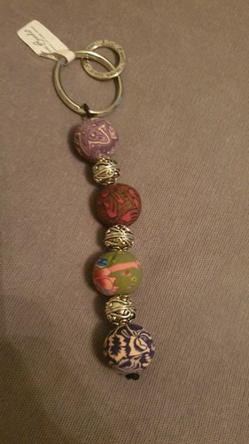 Viva beads keyring - viva, handmade