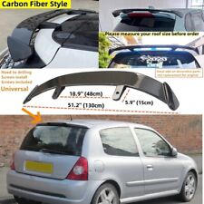 Fits Renault Clio MK2 II 3DR Carbon Fiber Style Window Roof Spoiler Universal