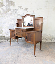 Antique Edwardian early 1900s Marble Top Wash Stand Sink Unit Bathroom DELIVERY