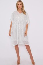 New White Silver LOOSE FIT