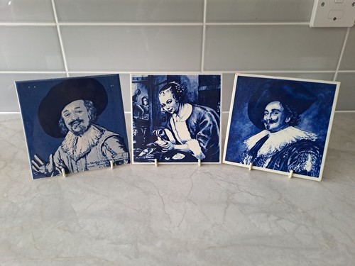 Vintage handpainted delft - 3,