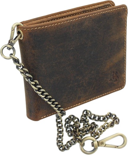 Visconti leather biker wallet - visconti,