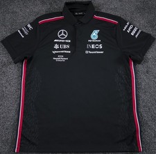 Mercedes AMG Petronas F1 Team 2023 Replica Polo Shirt / Black / XL Extra Large