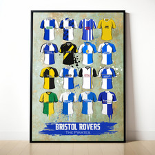 Bristol Rovers Painted Shirt Framed Print
