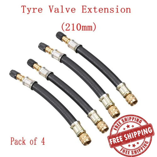 Flexible rubber tyre - 4x, valve