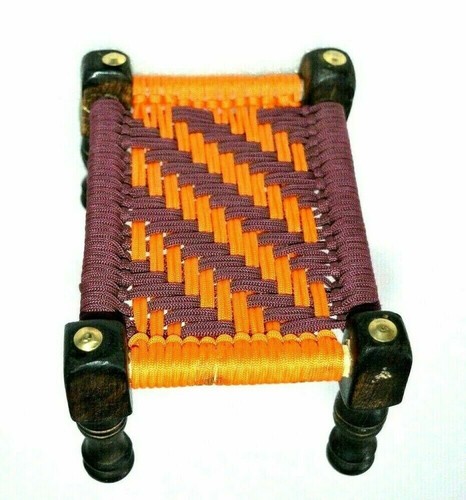 Decorative wooden charpai jute - wooden,