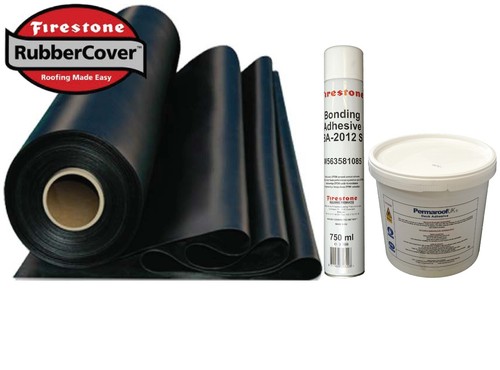 Rubber roofing kit for flat - rubber,