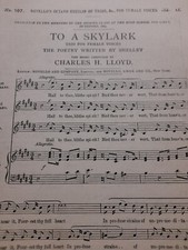 SHELLEY/ TO A SKYLARK/SSA AND