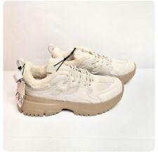 Zara Ecru White Faux Fur lined