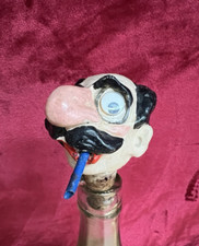 Vintage Bottle Stopper Head Pourer of Groucho Marx American Old Collectible