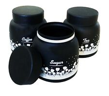 SET OF 3 TEA COFFEE SUGAR