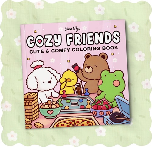 Cozy friends coloring book - friends,