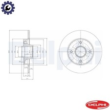 2x BRAKE DISC BG9021RS FOR