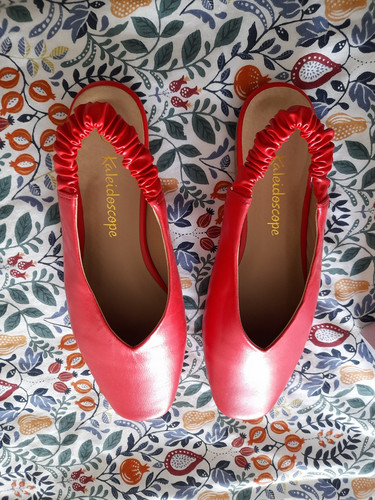 Kaleidoscope red leather - red,