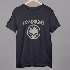 The Offspring Logo Black T shirt Rock Nu Metal Cotton Small to 4XL