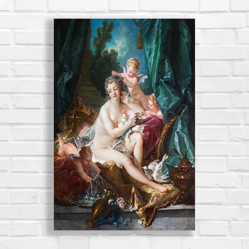 Rococo cherub and maiden - and,