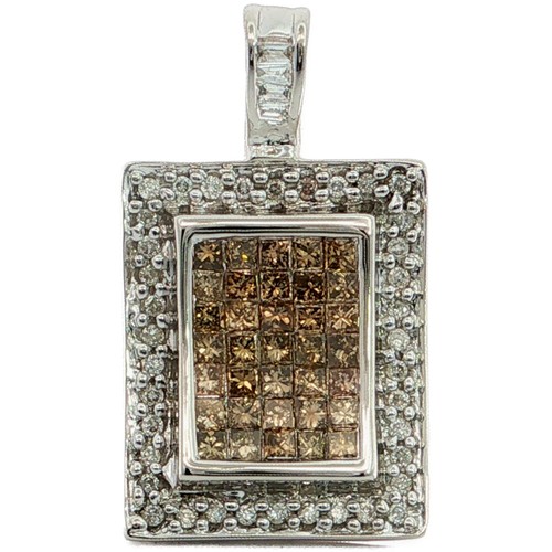 75ct brown diamond pendant - 0.75ct,