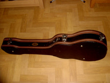 Gear 4 Music Black Velvet Lined Quality Guitar Hard Case