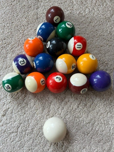 American pool table balls - pool,