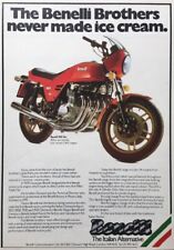 BENELLI 900cc SEI ORIGINAL 1980'S COLOUR ADVERTISEMENT 24cm by 19cm