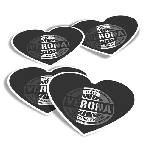 Heart stickers bw - 4x,