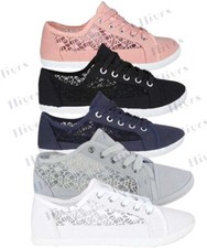 WOMENS CANVAS SHOES TRAINERS