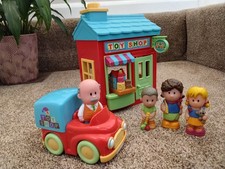 ELC Happyland toy shop Bundle with sounds  inc 4 happyland figures vehicle