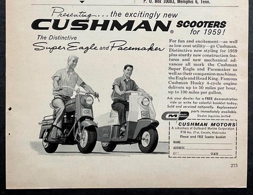 1959 cushman motor scooter - 1959,