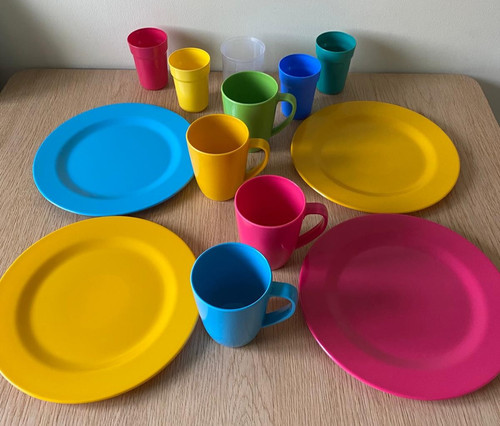Picnic set melamine - melamine, plates