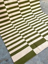 Striped Wool Rug Modern Living