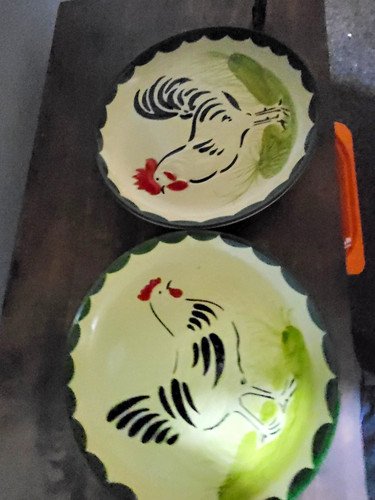 Ceramic rooster pattern - rooster,