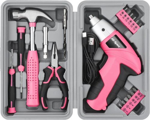 Cordless screwdriver pink - 3.6v,
