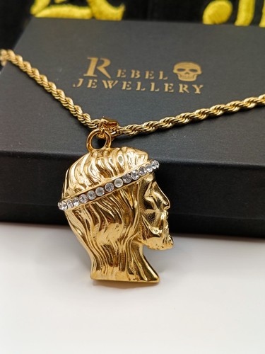 18k gold mens pendant - gold,