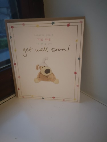 Get well soon card with - well,