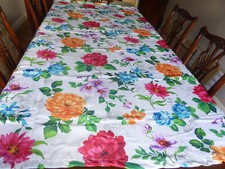 Beautiful colourful tablecloth