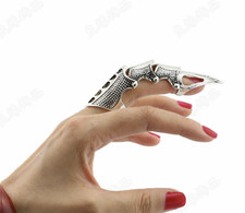 Punk Party Vintage Metal Finger Ring Joint Claw Ring Accessory Funk UK
