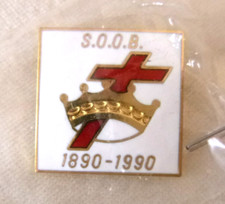 Masonic SOOB Social Order Of Beauceant Knights Templar 100 Years Brooch Pin