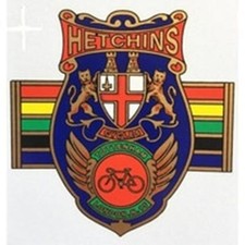 Hetchins headbadge with - headbadge,