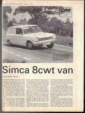 Simca 1100 Van Road Test