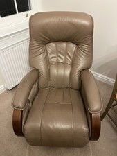 Himolla Mosel Maxi Recline and Swivel Leather Armchair with Integrated Footrest