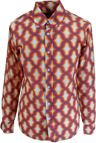 Mazeys mens 70s retro multi - mens,