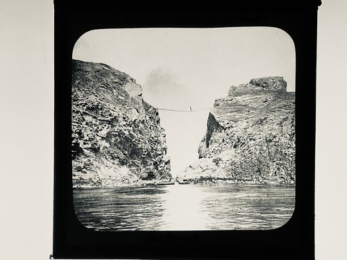 Magic lantern glass slide - lantern,