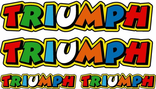 Triumph stickers printed rossi - triumph,