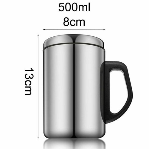 Stainless steel travel - mug, lid